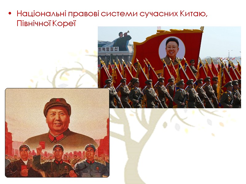 Національні правові системи сучасних Китаю, Північної Кореї